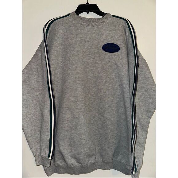 Vintage The Greenbrier Resort White Grey Crewneck Sweater West Virginia Sulpher - Picture 1 of 5